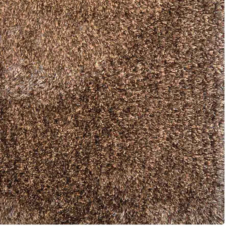 Beige Brown Hand Tufted Shag Rug