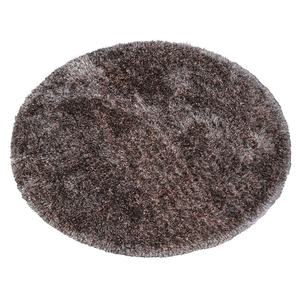 Beige Brown Hand Tufted Shag Rug