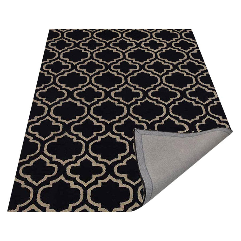 Midnight Trellis Hand Tufted Wool Rug