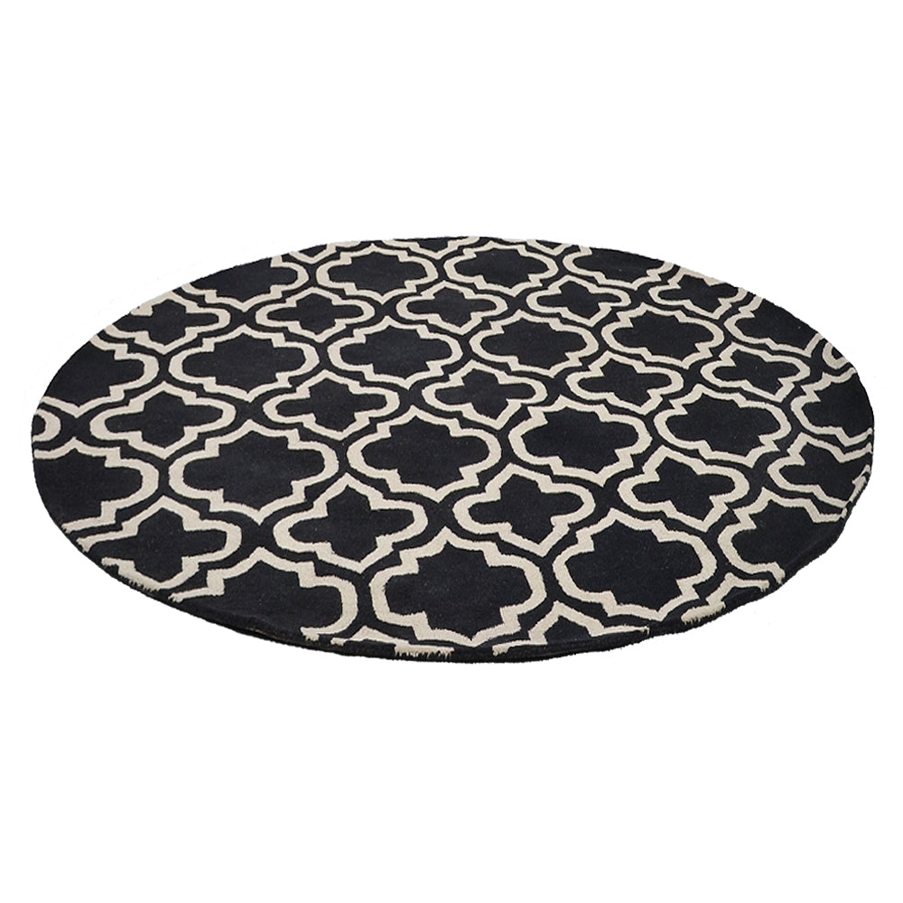Midnight Trellis Hand Tufted Wool Rug