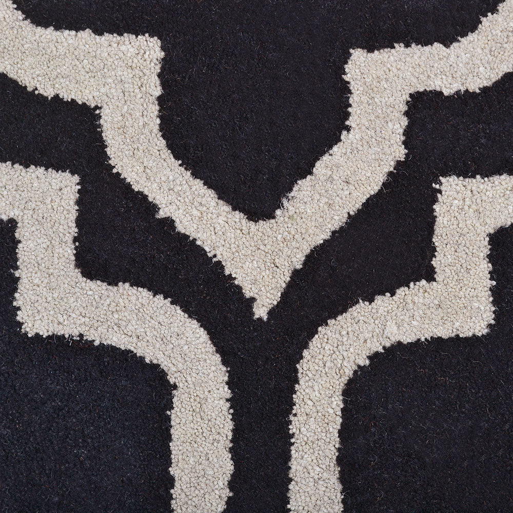 Midnight Trellis Hand Tufted Wool Rug