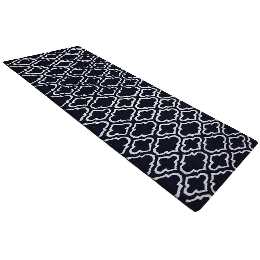 Midnight Trellis Hand Tufted Wool Rug