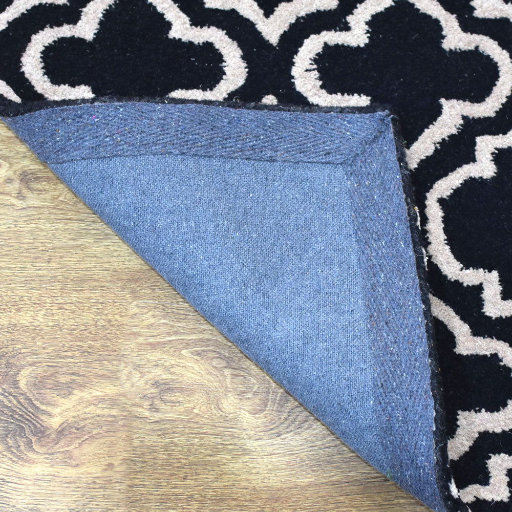 Midnight Trellis Hand Tufted Wool Rug