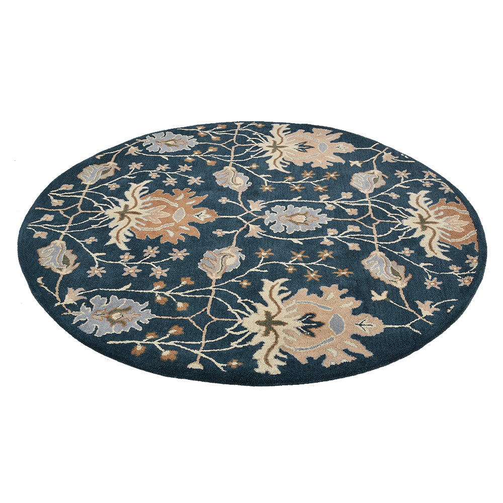 Jivin Hand Tufted Floral Wool Rug