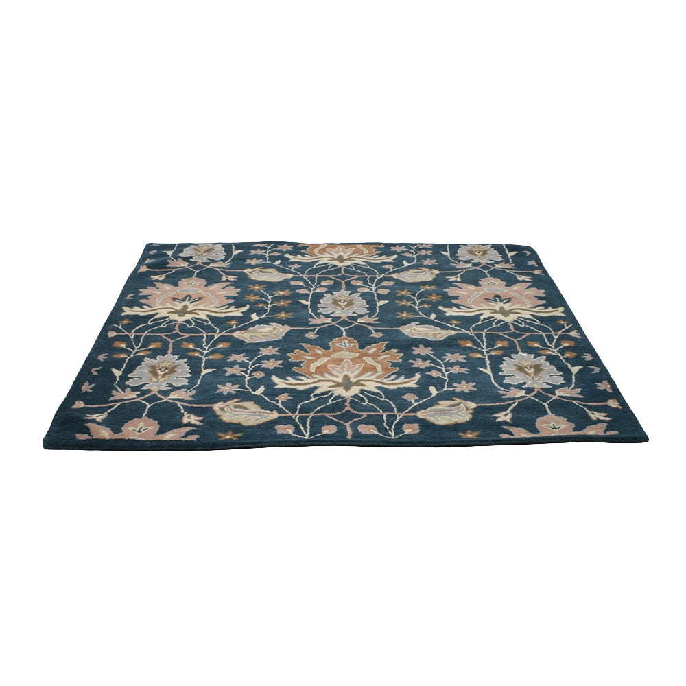 Jivin Hand Tufted Floral Wool Rug