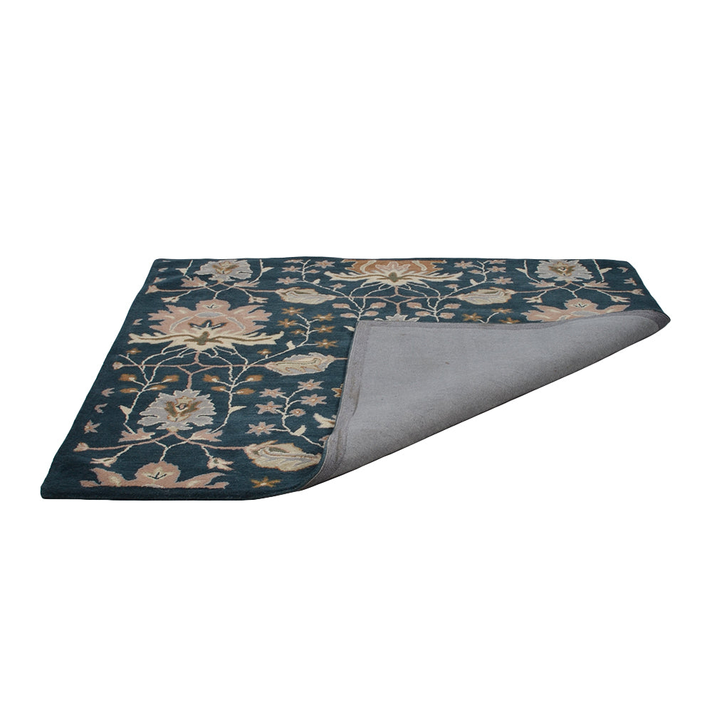 Jivin Hand Tufted Floral Wool Rug