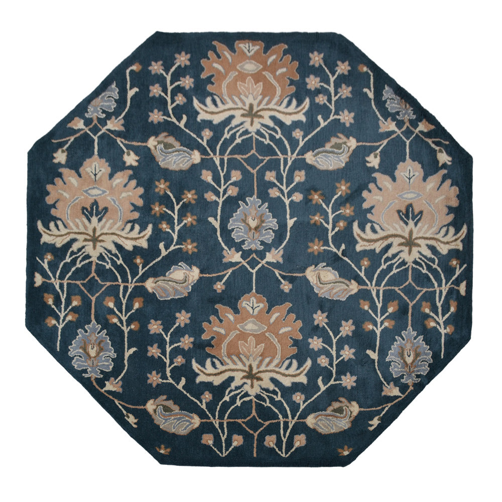 Jivin Hand Tufted Floral Wool Rug