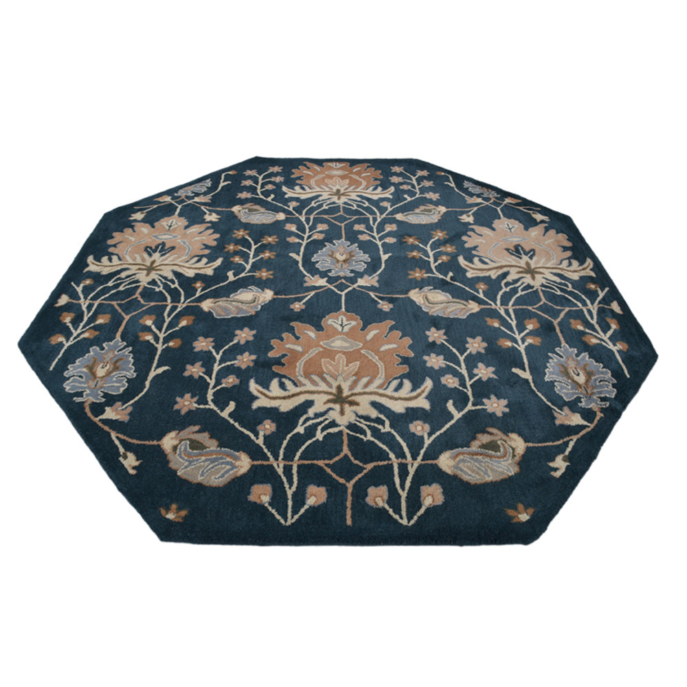 Jivin Hand Tufted Floral Wool Rug