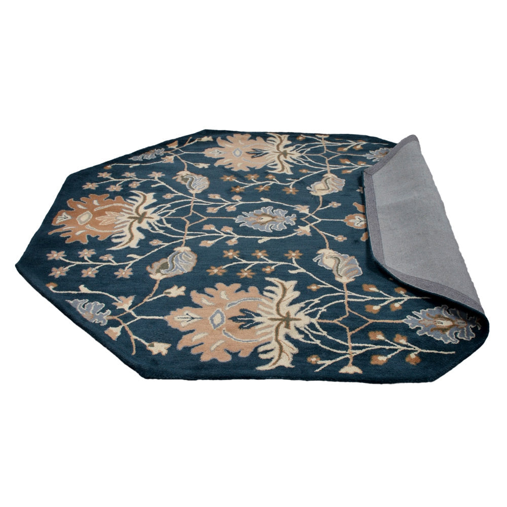 Jivin Hand Tufted Floral Wool Rug
