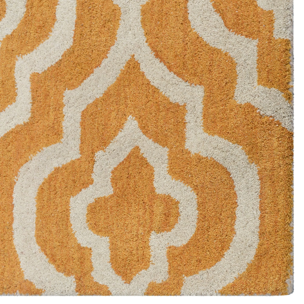 Saffron Medallion Hand Tufted Rug
