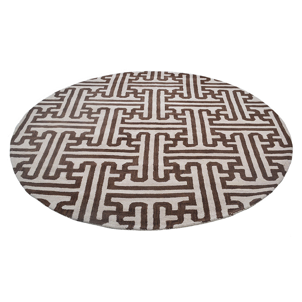 Labyrinth Hand Tufted Wool Rug
