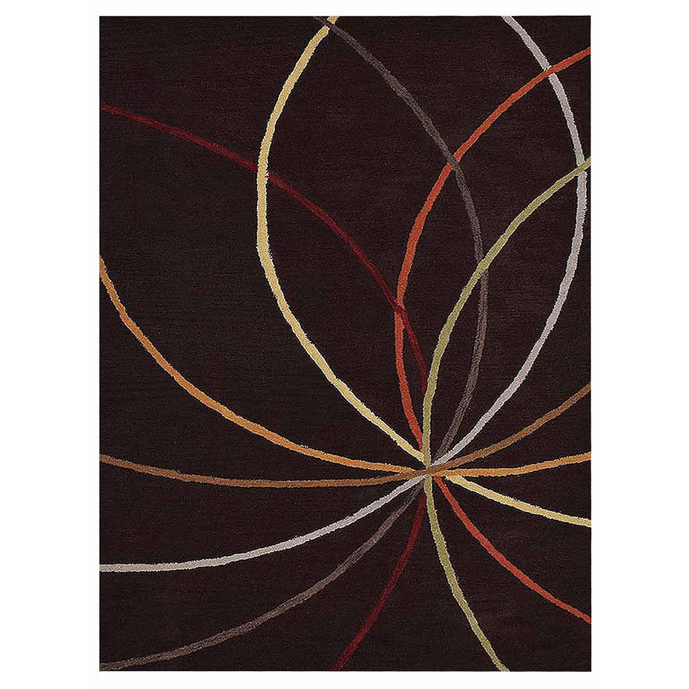 Jovin Hand Tufted Wool Brown Rug