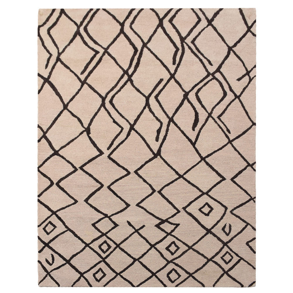 Maze Hand Tufted Wool Area Rug