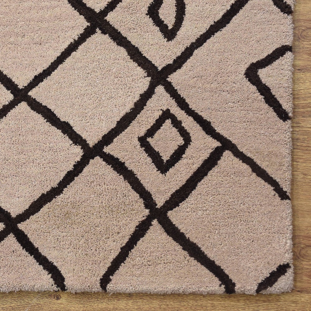 Maze Hand Tufted Wool Area Rug