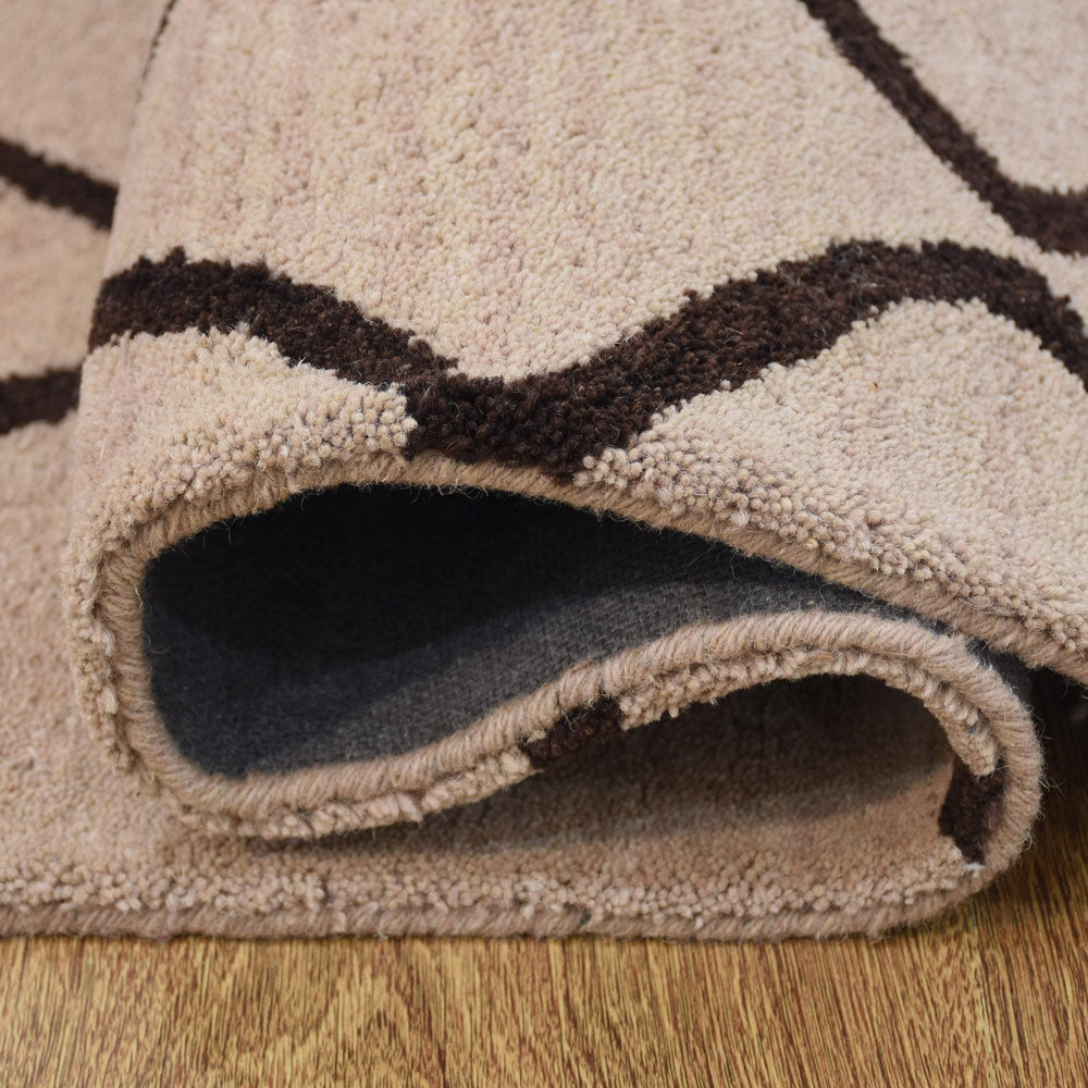 Maze Hand Tufted Wool Area Rug