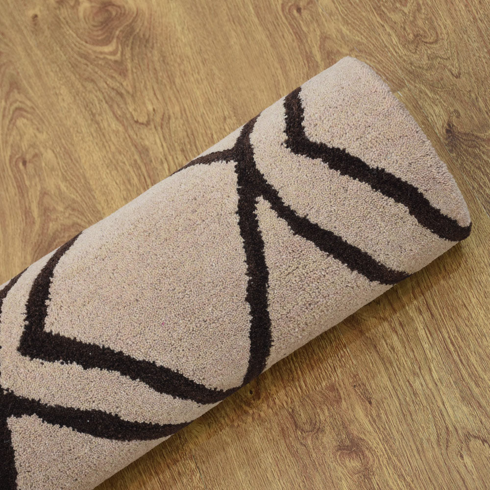 Maze Hand Tufted Wool Area Rug