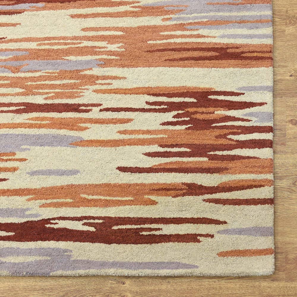 Vibrato Hand Tufted Abstract Wool Area Rug