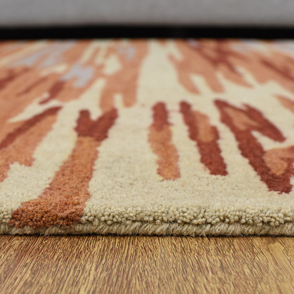 Vibrato Hand Tufted Abstract Wool Area Rug
