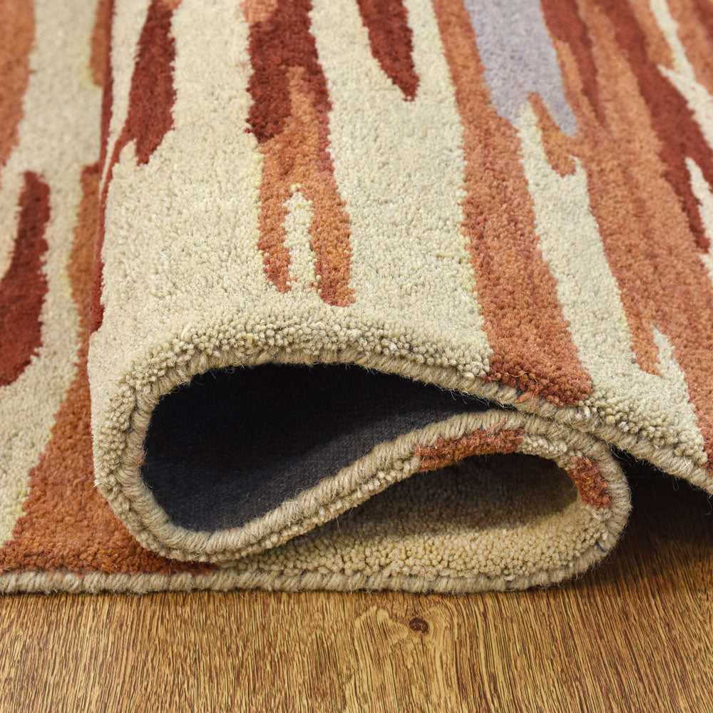 Vibrato Hand Tufted Abstract Wool Area Rug