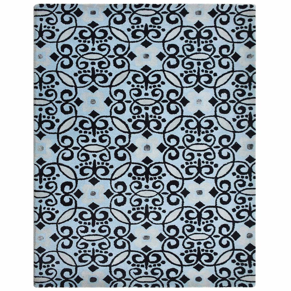 Ornate Hand Tufted Wool Rug