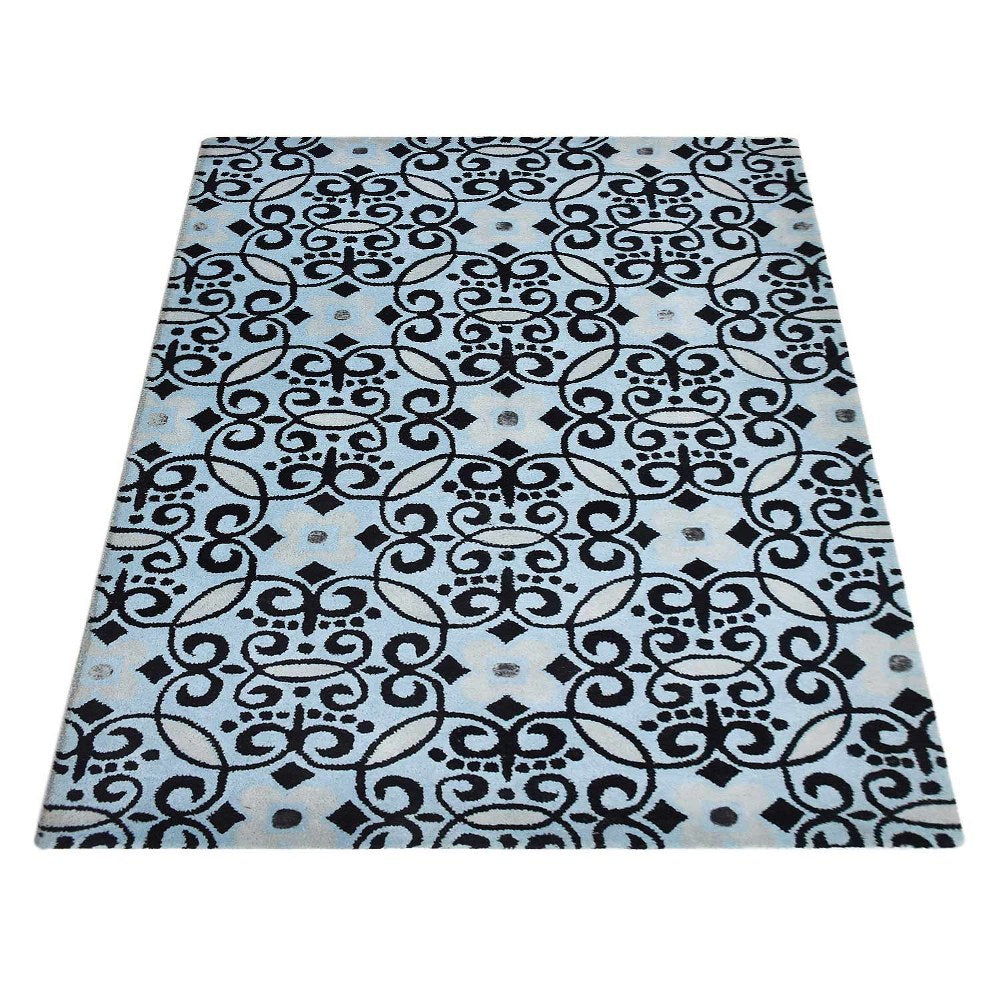 Ornate Hand Tufted Wool Rug