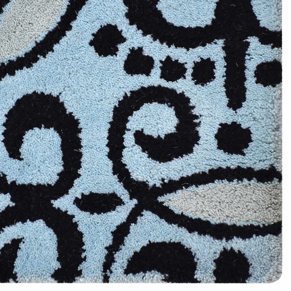 Ornate Hand Tufted Wool Rug