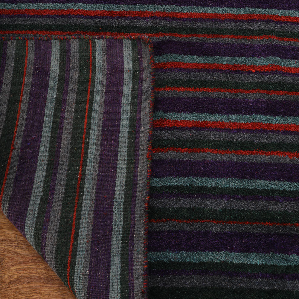Striped Hand Knotted Rug