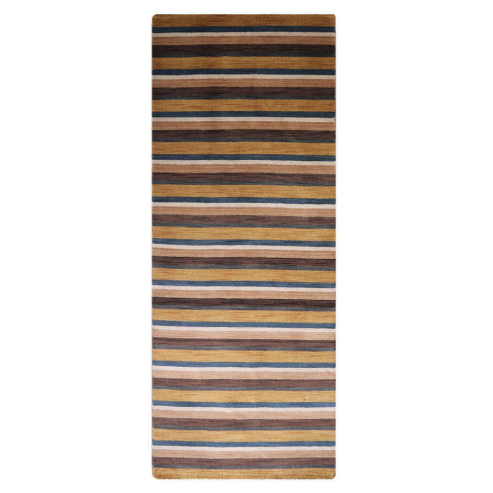 Striped Hand Knotted Rug