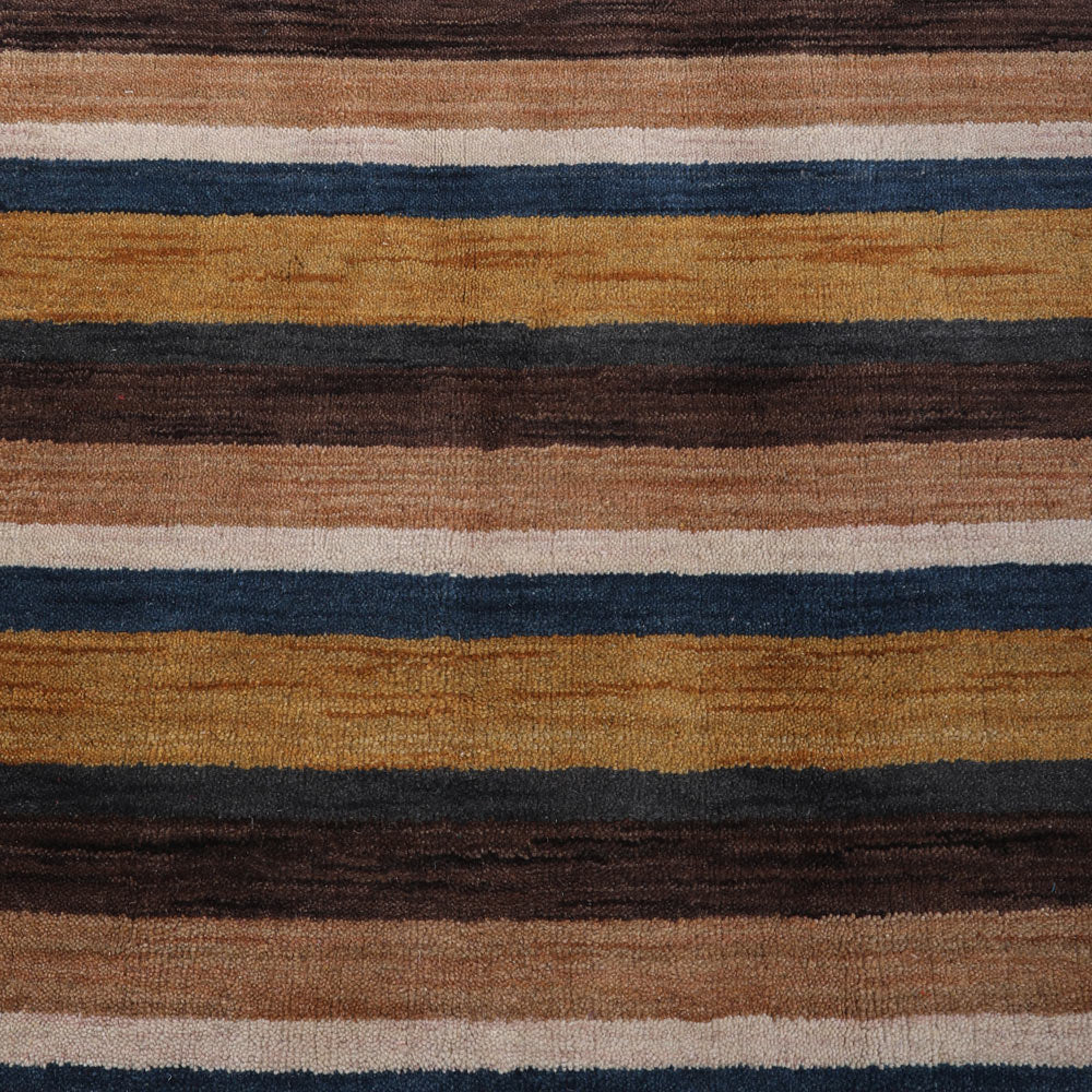 Striped Hand Knotted Rug