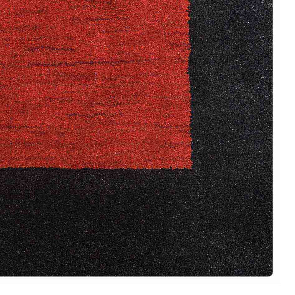 Frame Hand Knotted Wool Rug