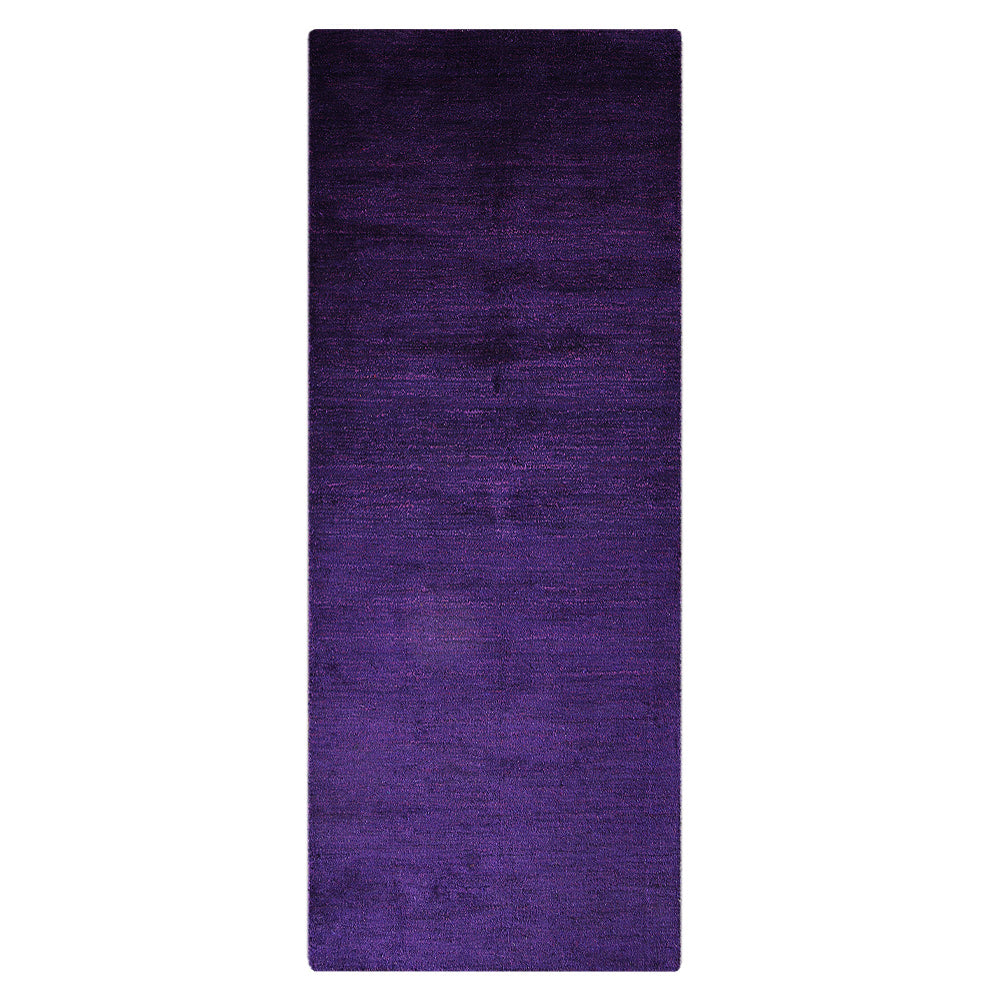 Solid Hand Knotted Silk Rug