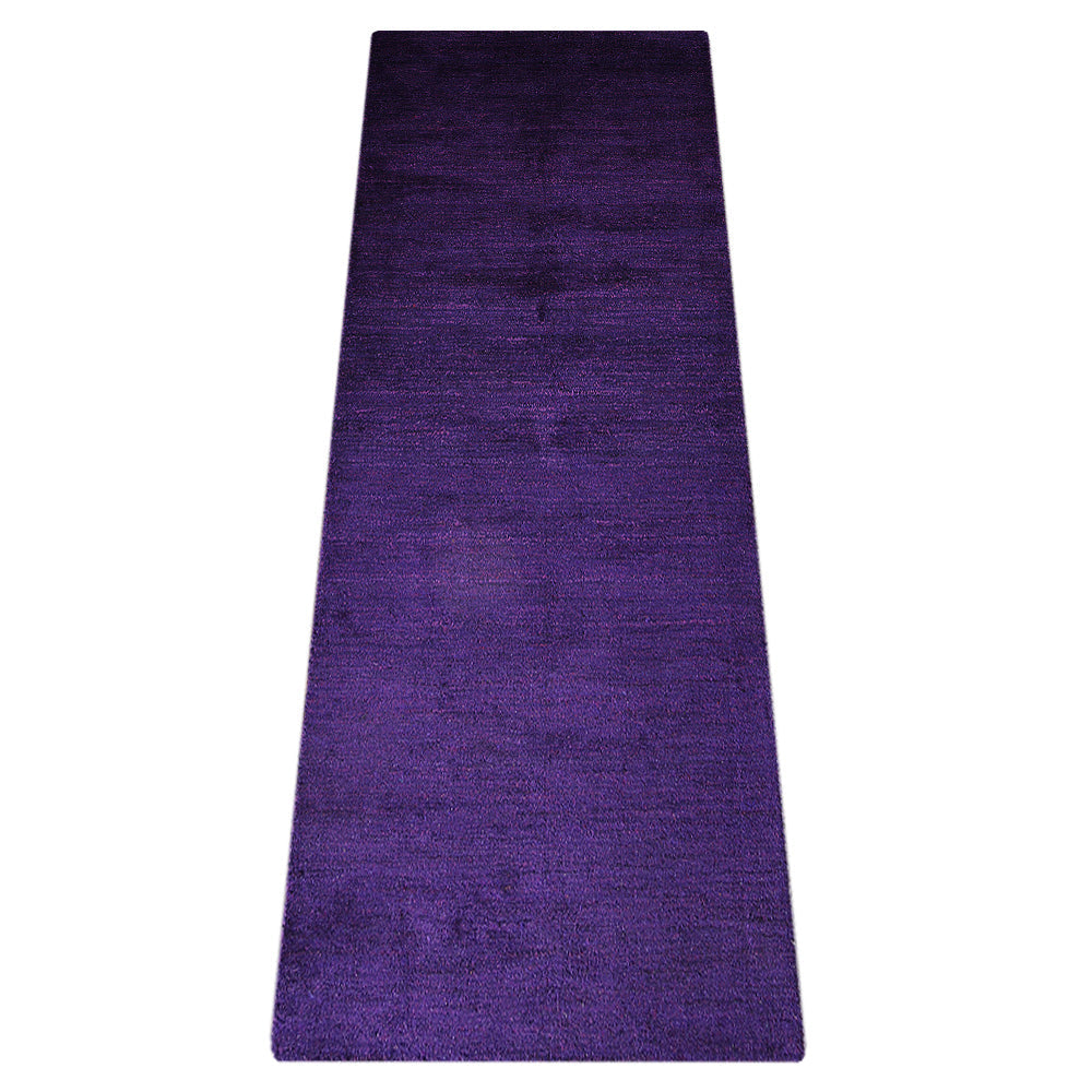 Solid Hand Knotted Silk Rug