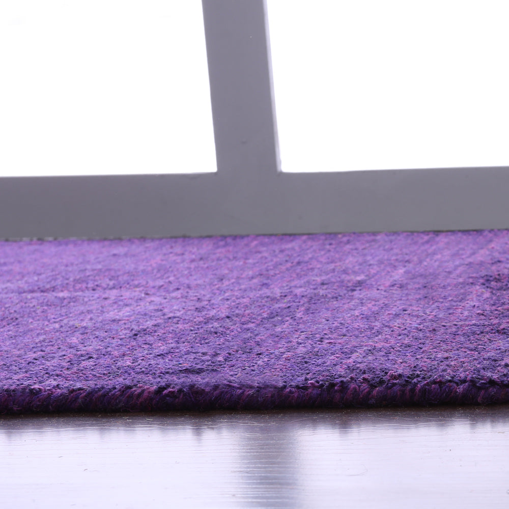 Solid Hand Knotted Silk Rug