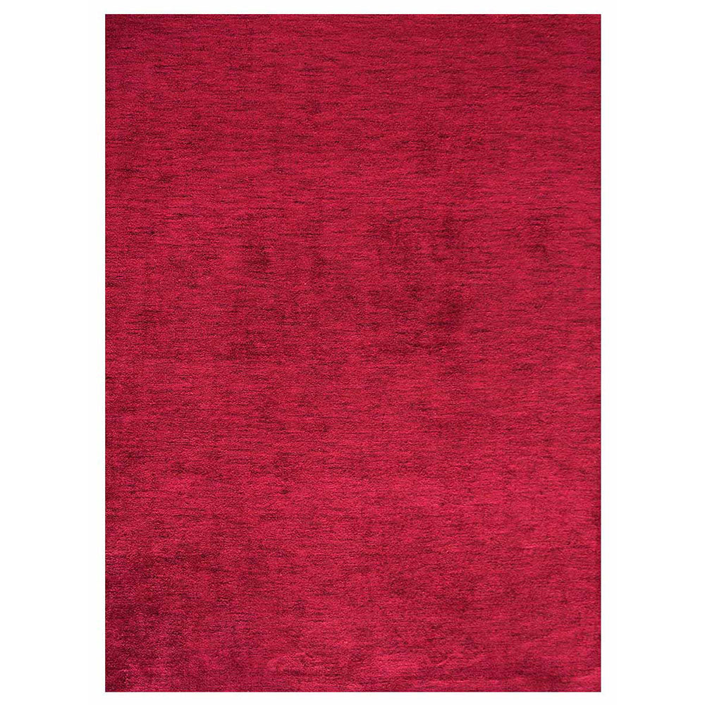 Solid Hand Knotted Silk Rug