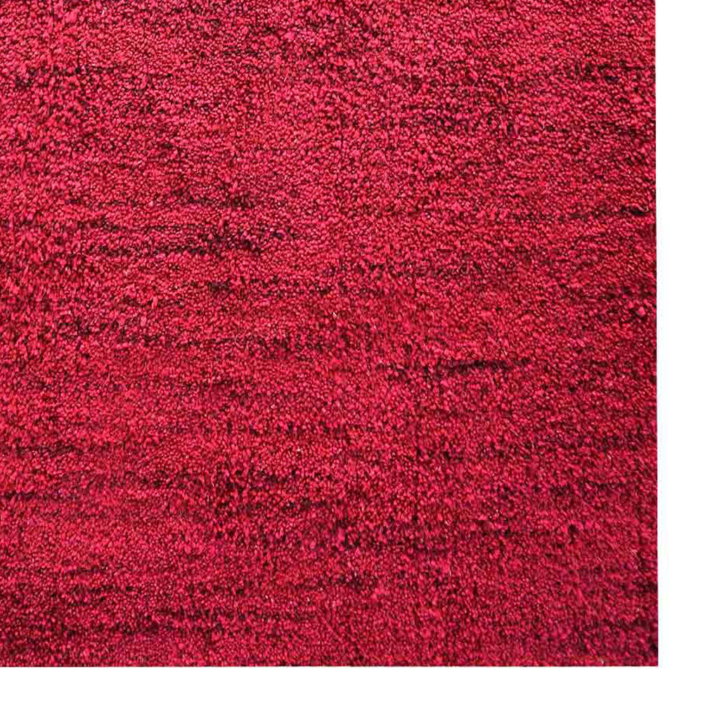 Solid Hand Knotted Silk Rug