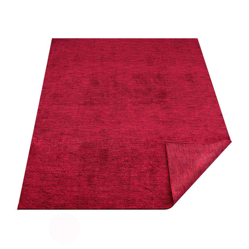 Solid Hand Knotted Silk Rug