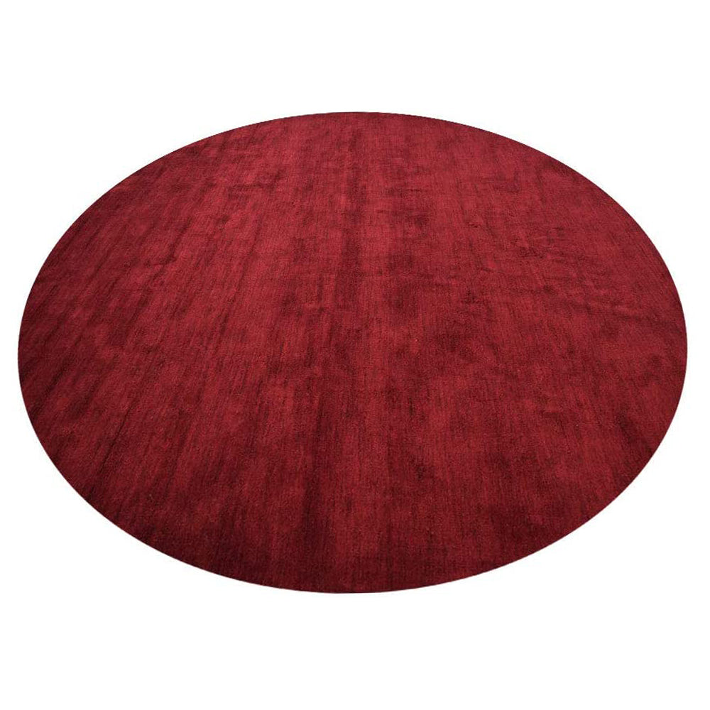 Solid Hand Knotted Silk Rug