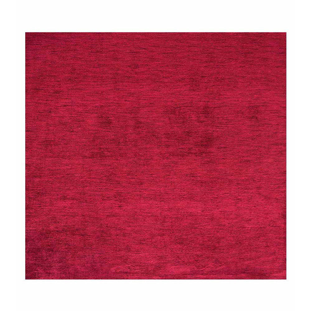 Solid Hand Knotted Silk Rug
