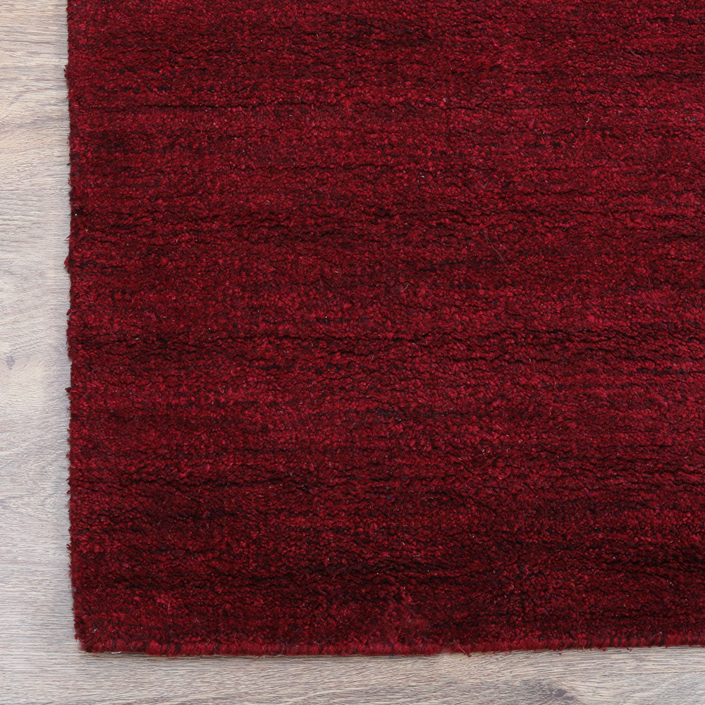 Solid Hand Knotted Silk Rug