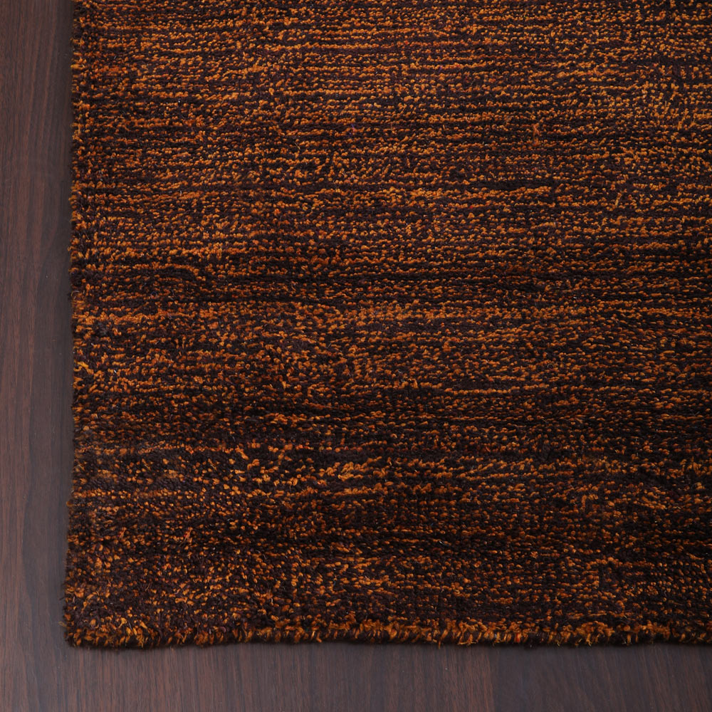 Dual tone Hand Knotted Silk & Wool Rug
