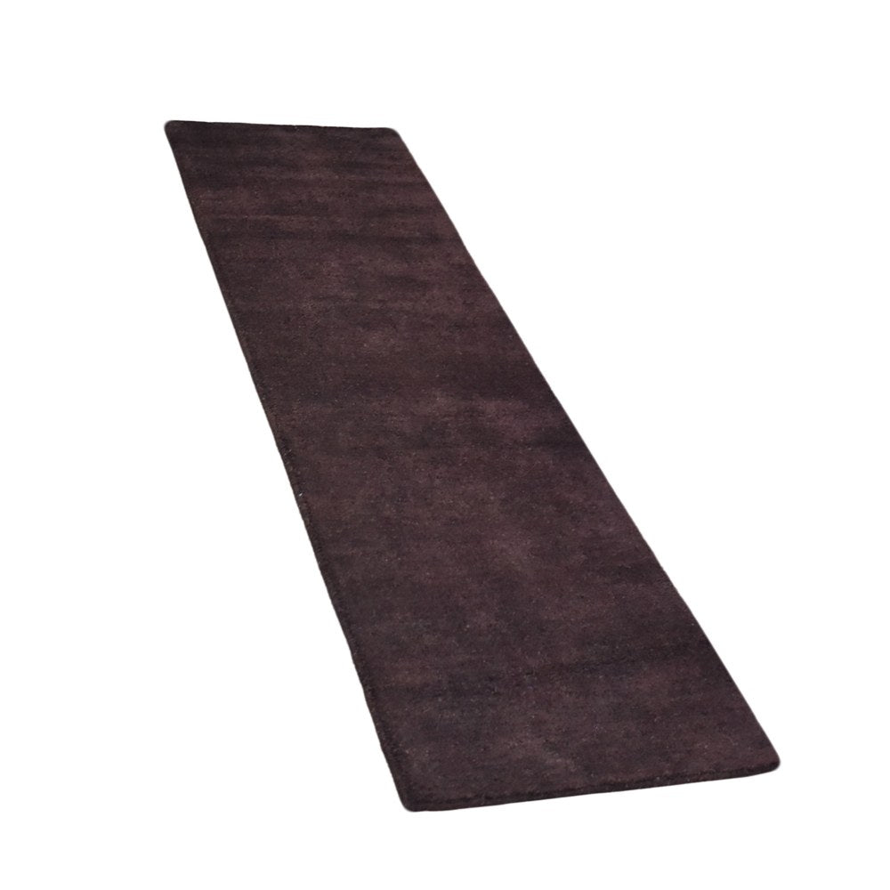 Solid Hand Knotted Silk & Wool Rug
