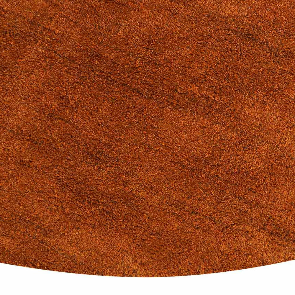 Solid Hand Knotted Silk & Wool Rug