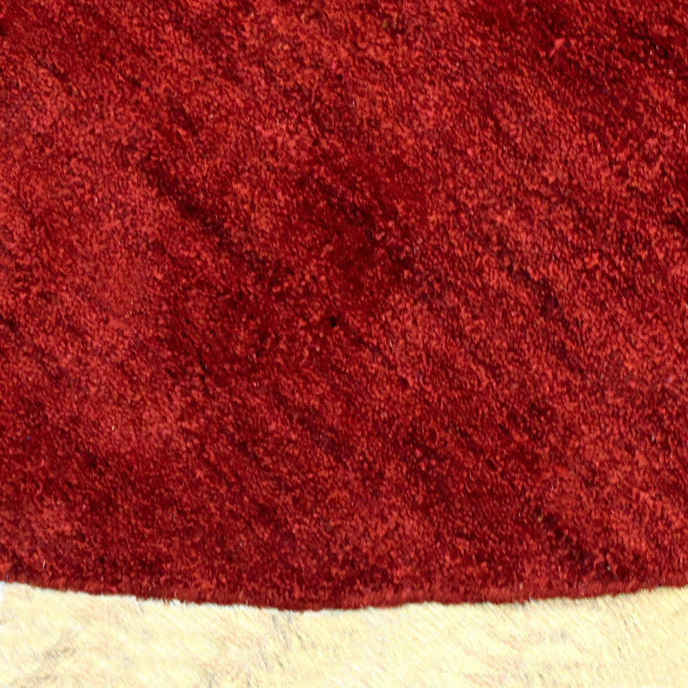 Solid Hand Knotted Silk & Wool Rug