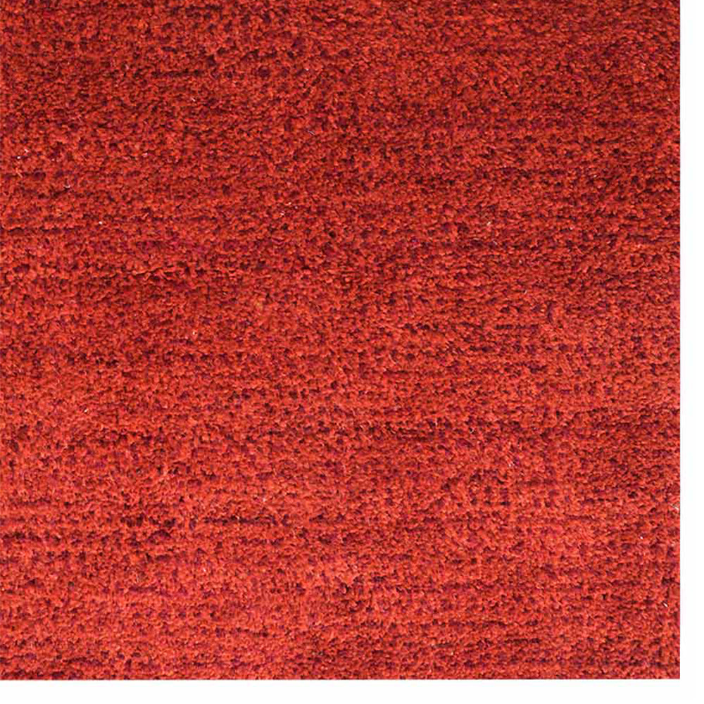 Solid Hand Knotted Silk & Wool Rug