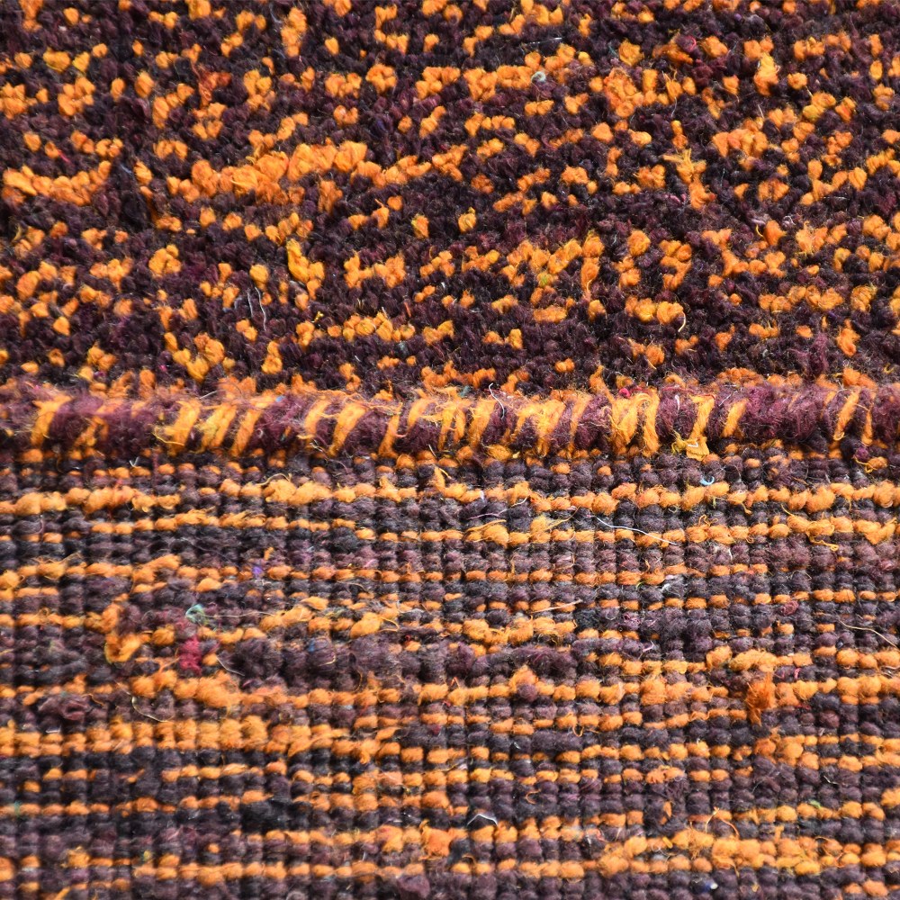 Dual Tone Hand Knotted Silk & Wool Rug