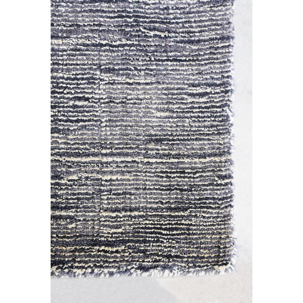 Dual Tone Hand Knotted Wool & Silk Rug