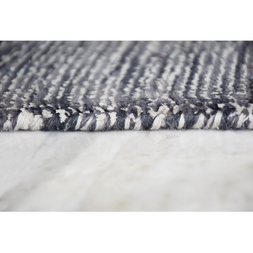 Dual Tone Hand Knotted Wool & Silk Rug