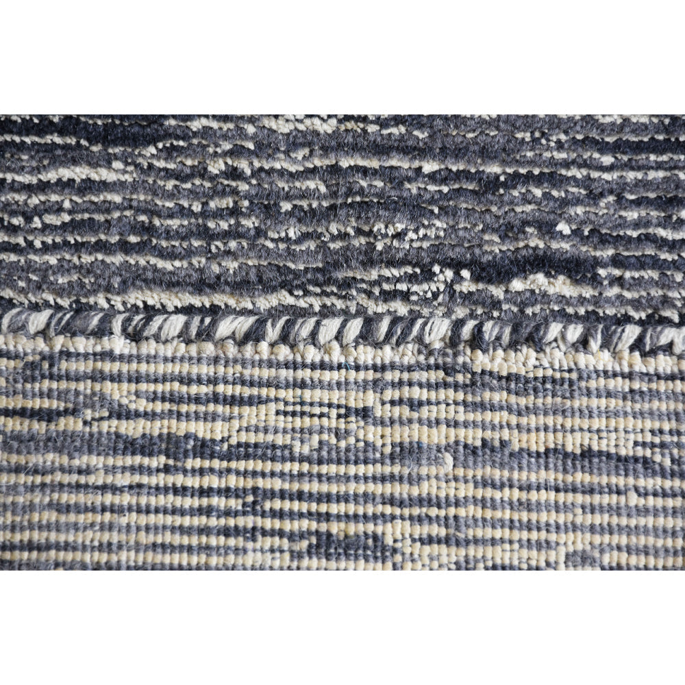 Dual Tone Hand Knotted Wool & Silk Rug