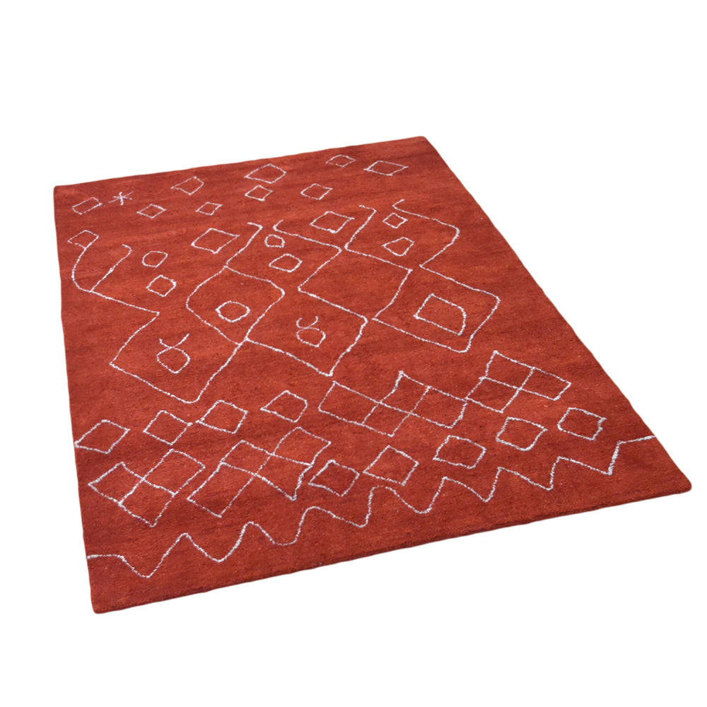 Aon Hand Knotted Silk & Wool Rug