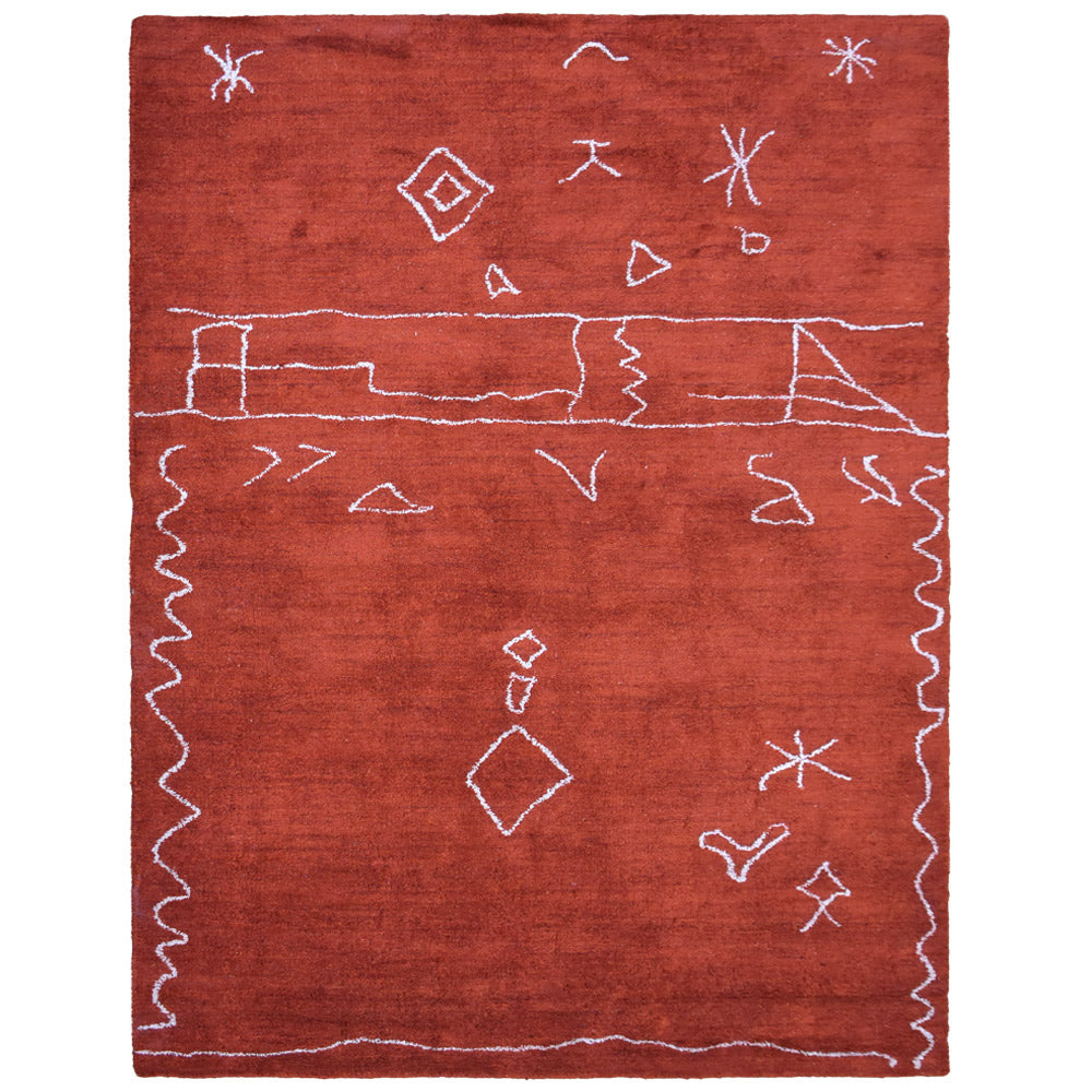 Darian Hand Knotted Silk & Wool Rug